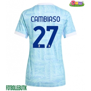 Juventus Andrea Cambiaso #27 Bortatröja Kvinnor 2025-26 Kortärmad